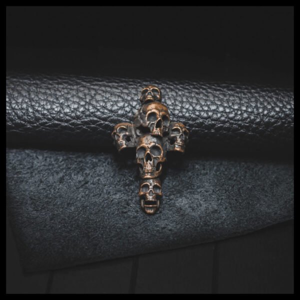 Gothic Skull Cross Pendant