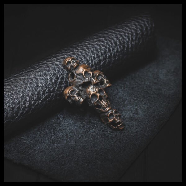 Gothic Skull Cross Pendant